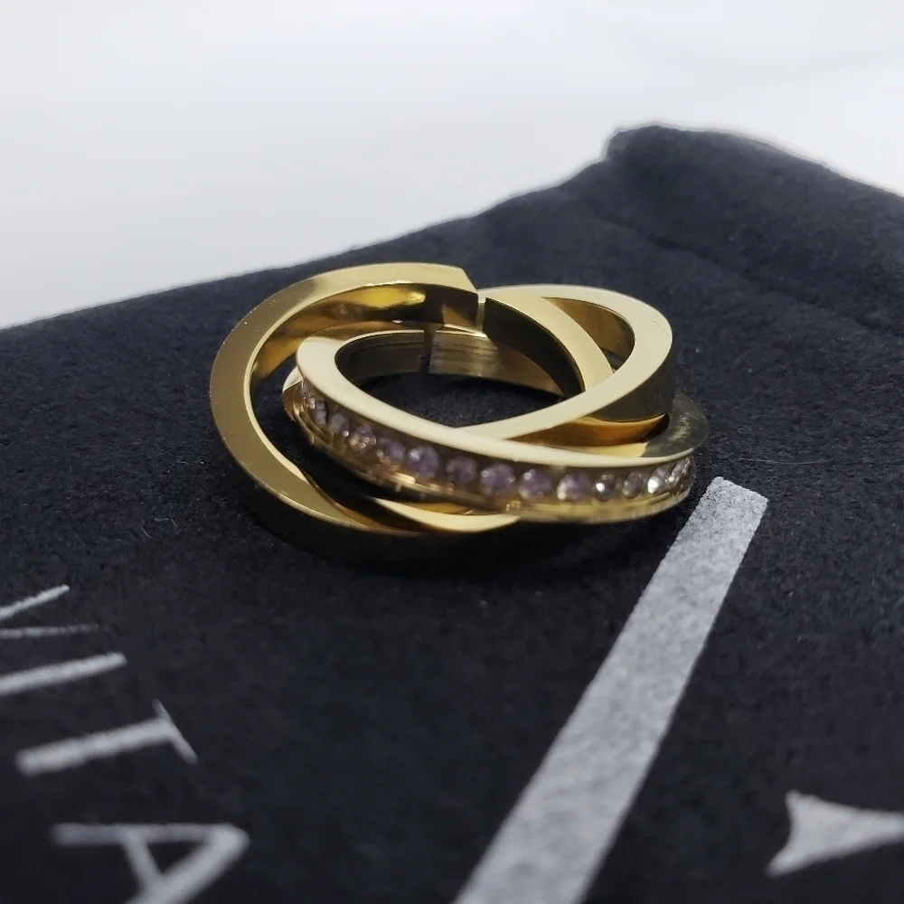 Vita Fede Cassio Pave Stackable Rings - Picture 7 of 9